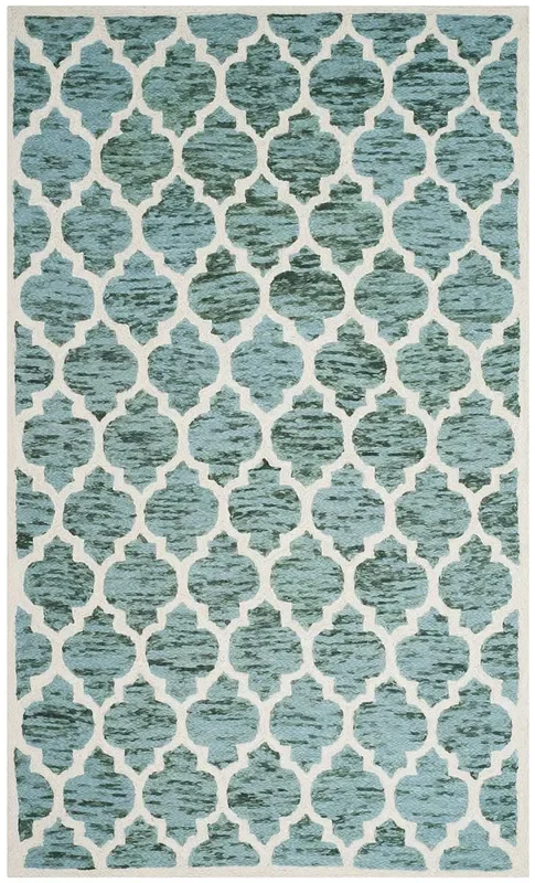 Safavieh Himalaya Him121C Turquoise / Ivory Rugs