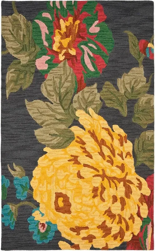 Safavieh Jardin Jar323A Black / Multi Rugs