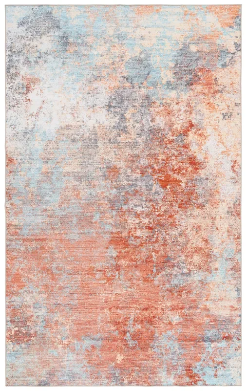 Safavieh Malibu Mbu943P Rust/Aqua Rug