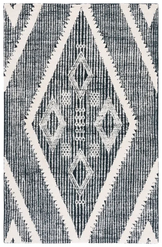 Safavieh Metro Met185Z Black/Ivory Rug
