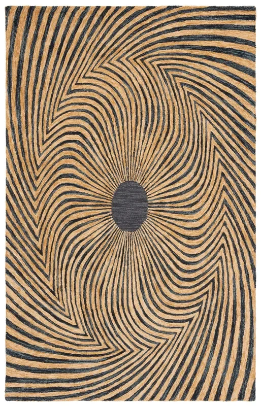 Safavieh Metro Met358Z Black/Gold Rug