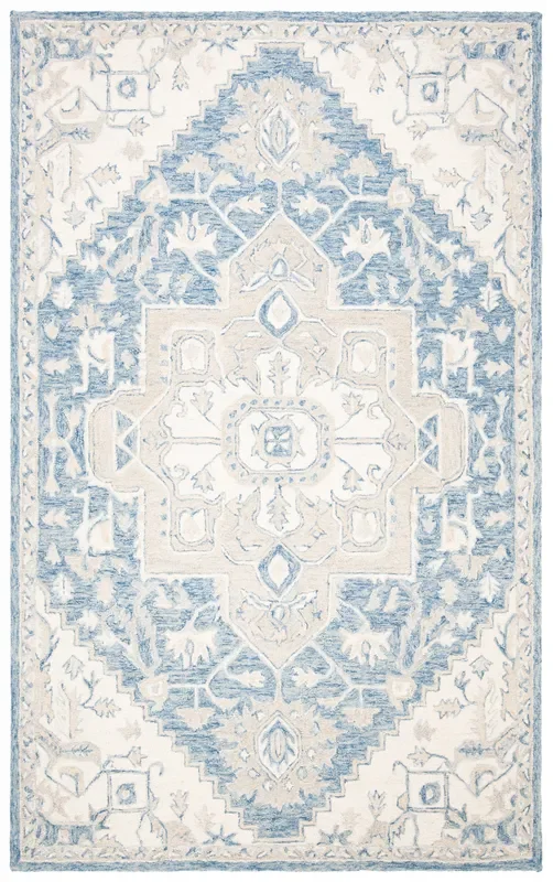 Safavieh Micro-Loop Mlp503M Blue/Ivory Rugs