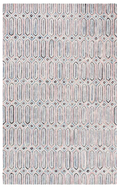 Safavieh Micro Loop Mlp630U Pink/Grey Rug