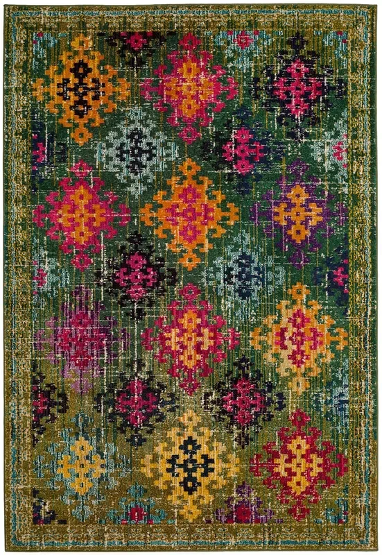 Safavieh Monaco Mnc244G Green / Multi Rugs