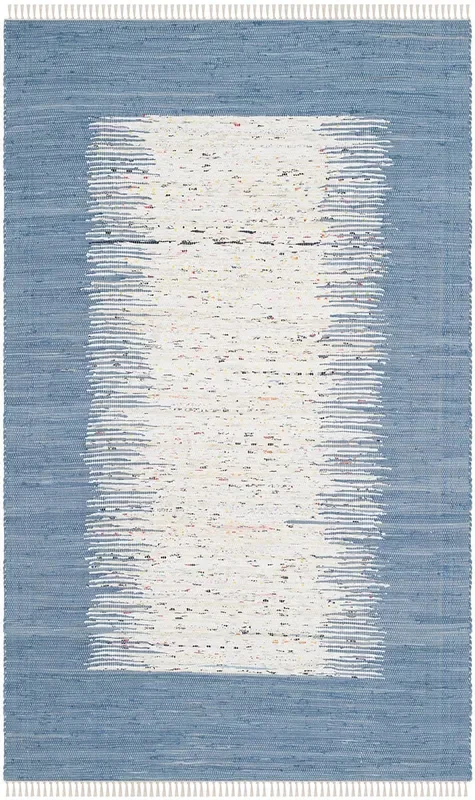 Safavieh Montauk Mtk711E Ivory / Dark Blue Rugs