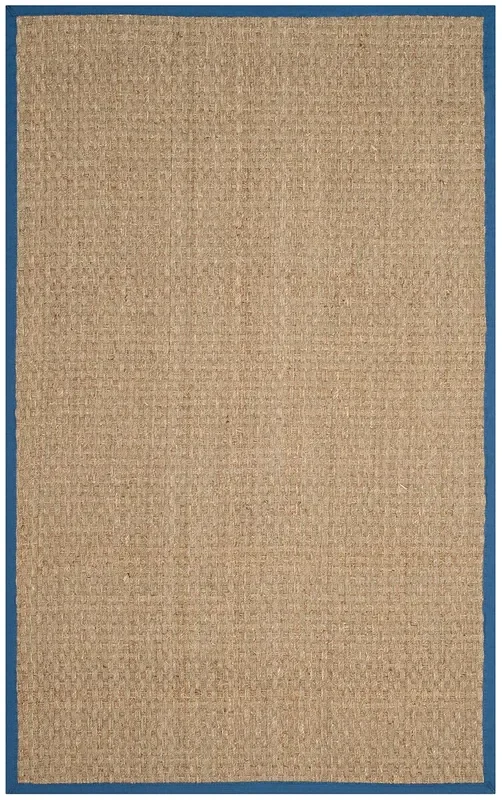 Safavieh Natural Fiber Nf114T Natural / Navy Rugs