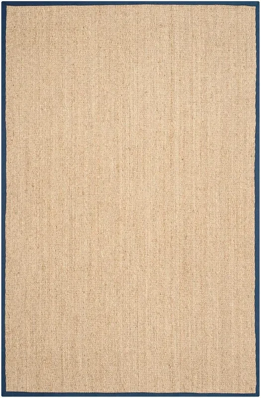 Safavieh Natural Fiber Nf115E Natural / Blue Rugs