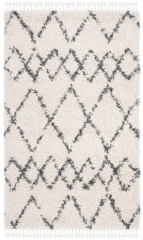 Safavieh Pro Lux Shag Plx434A Cream / Blue Rugs