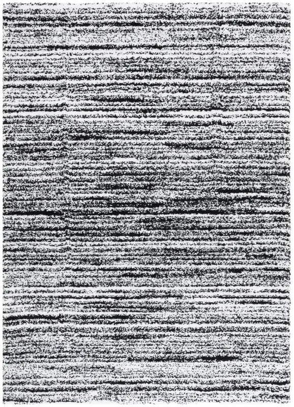 Safavieh Rumi Shag Rms110Z Black/Ivory Rug