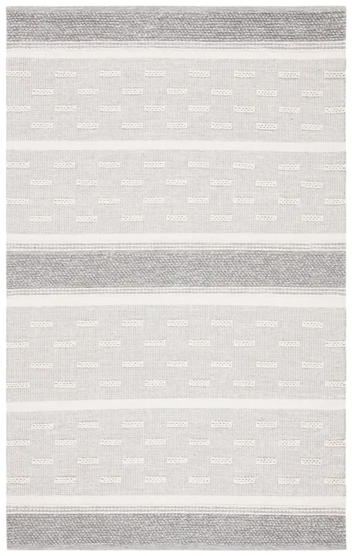 Safavieh Striped Kilim Stk519A Ivory/Grey Rugs