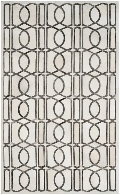 Safavieh Studio Leather Stl662A Ivory / Grey Rugs