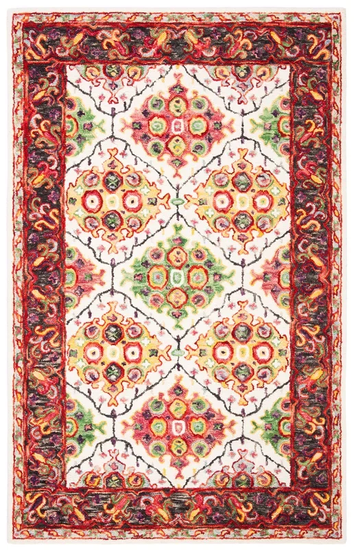 Safavieh Trace Trc524A Ivory/Red Rugs