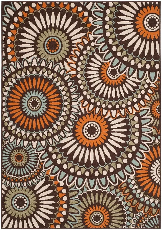 Safavieh Veranda Ver091-0725 Chocolate / Terracotta Rugs