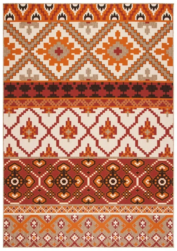Safavieh Veranda Ver097 Red/Beige Rug