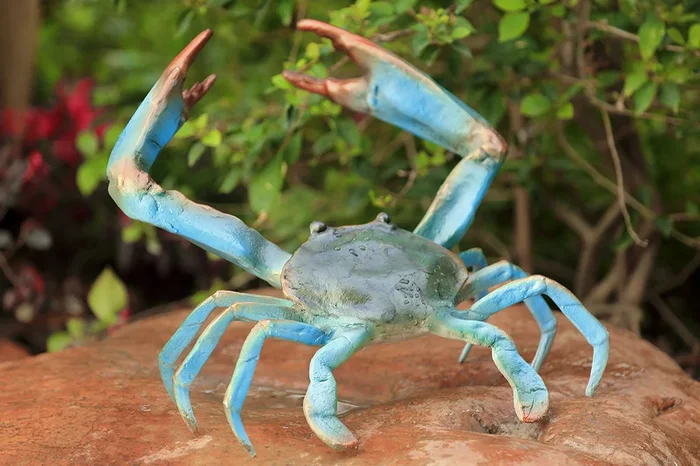 Saucy Blue Crab Sculpture