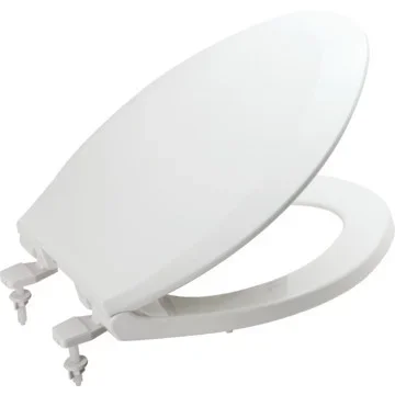 Seasons White Plastic Elongated Beveled Slow Close – Quick Release