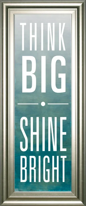 Shine By Sd Studios – Framed Print Wall Art – Blue