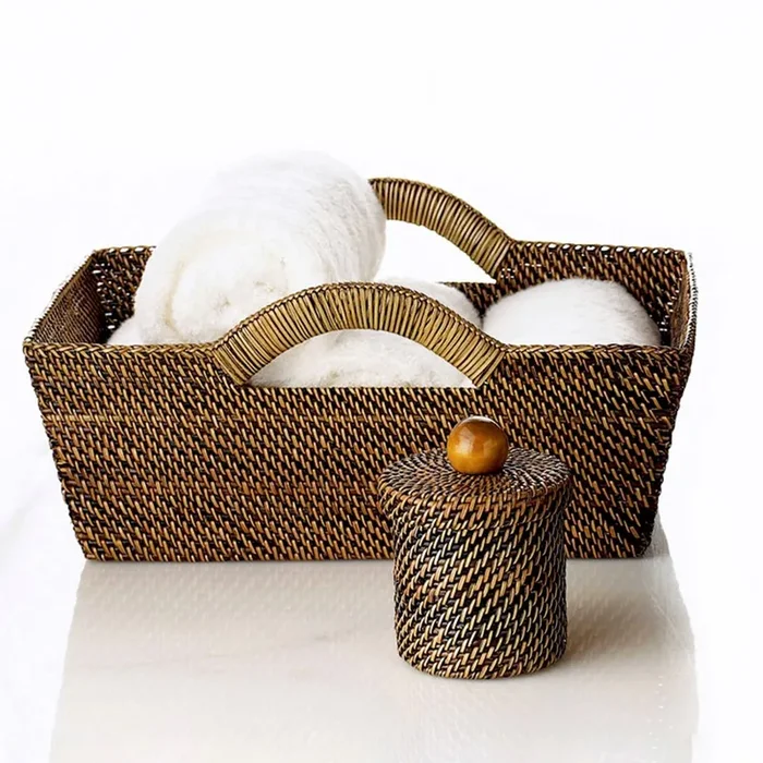 Sienna Hand Woven Tote Basket By Calaisio
