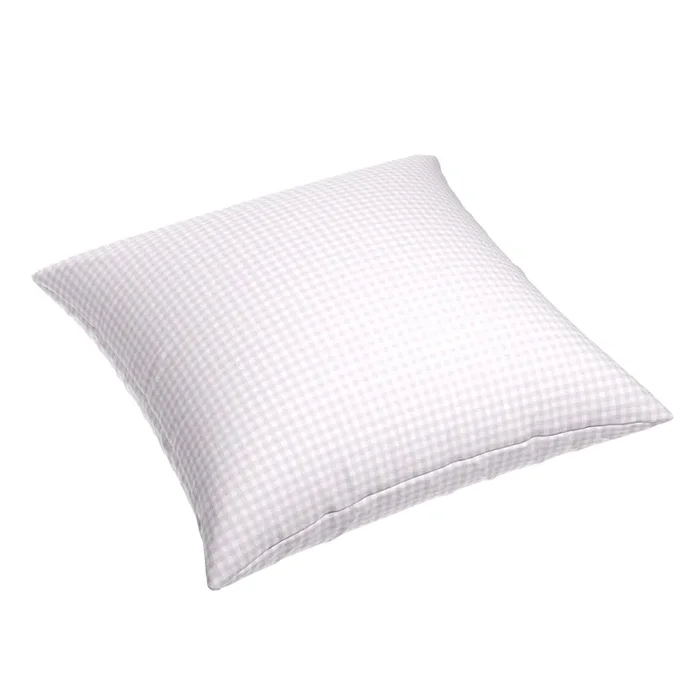 Simple Floor Pillow in Gingham – Lilac