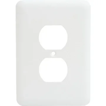 Single Gang Duplex Maxi Textured Metal Wall Plate – Package Of 25