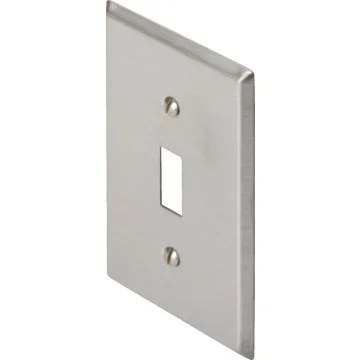 Single Toggle Switch Wall Plate – Stainless Steel