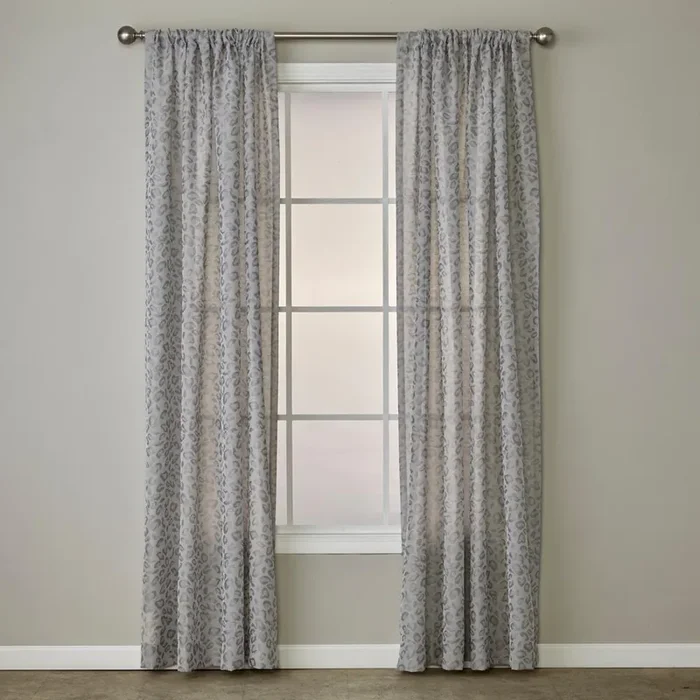 SKL Home By Saturday Knight Ltd Cheetah Spot Window Curtain Panel – Silver