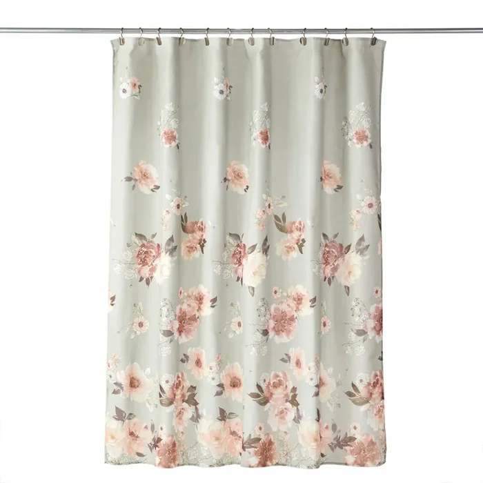 SKL Home Holland Floral Shower Curtain – Sage 70×72
