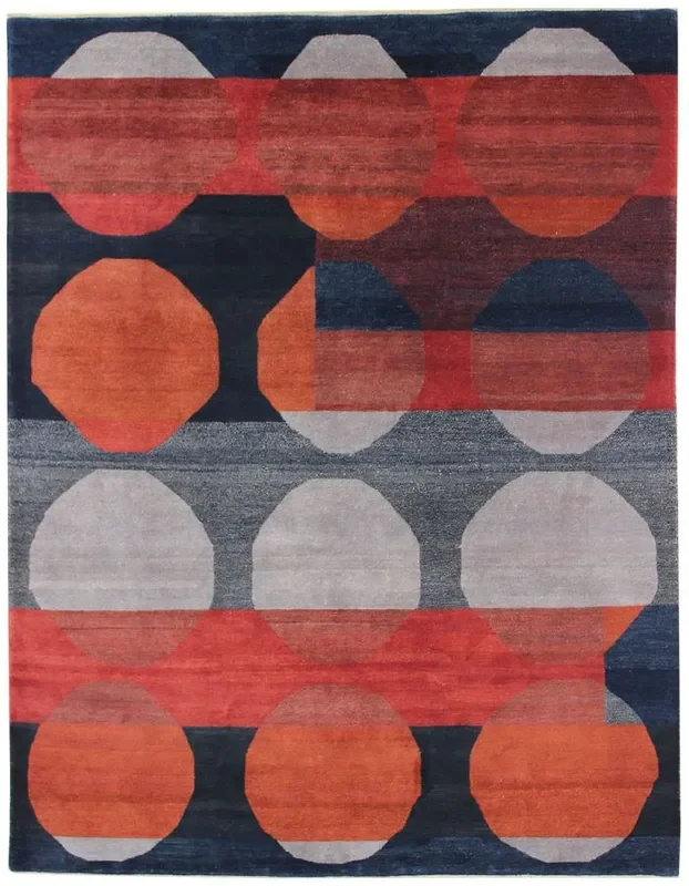 Spheres Handwoven Contemporary Rug, 34291