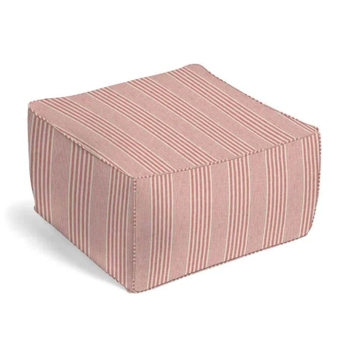 Square Pouf in All Lined Up – Sunset