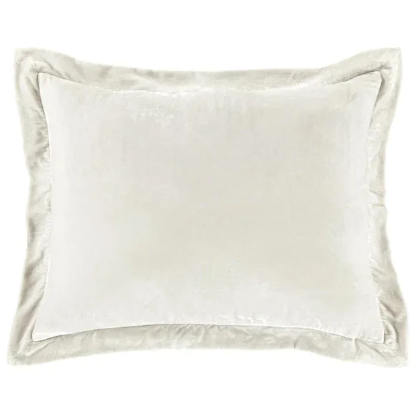 Stella Stone Silk Velvet Flanged Dutch Euro Pillow