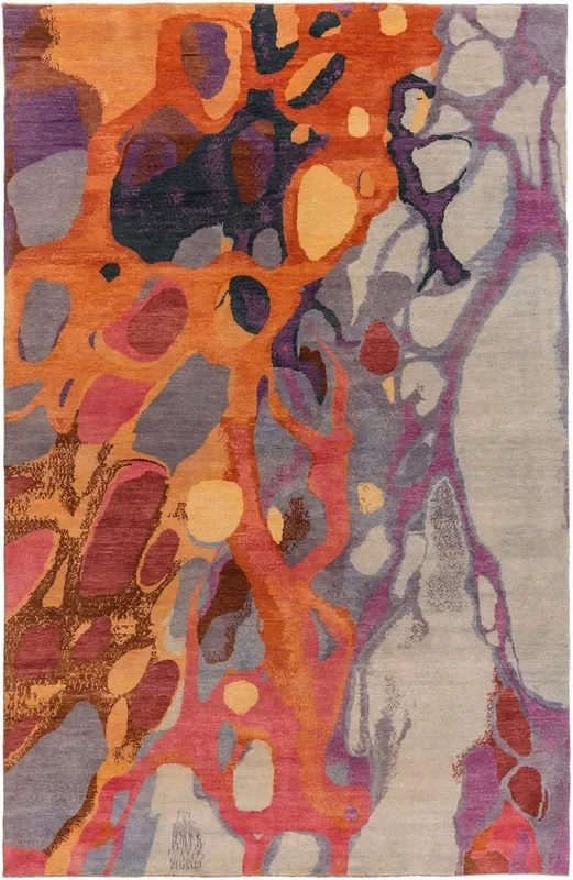 Surya Brought To Light Bol-4006 Dark Red, Rose, Light Gray, Navy Rugs