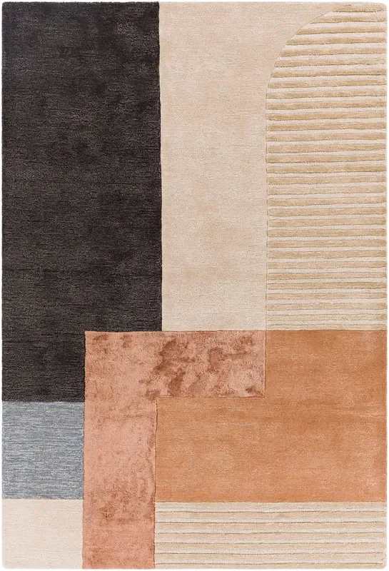 Surya Glasgow Gls-2306 Beige, Rose, Charcoal, Denim Rugs