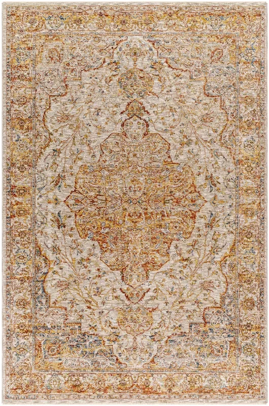 Surya Mona Lisa Mni-2308 Light Sage, Tan, Mustard, Rust, Sage, Dark Blue Rug
