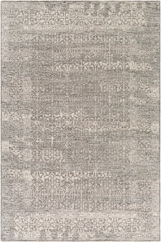 Surya Tunus Tun-2303 Medium Gray, Charcoal, Cream Rugs