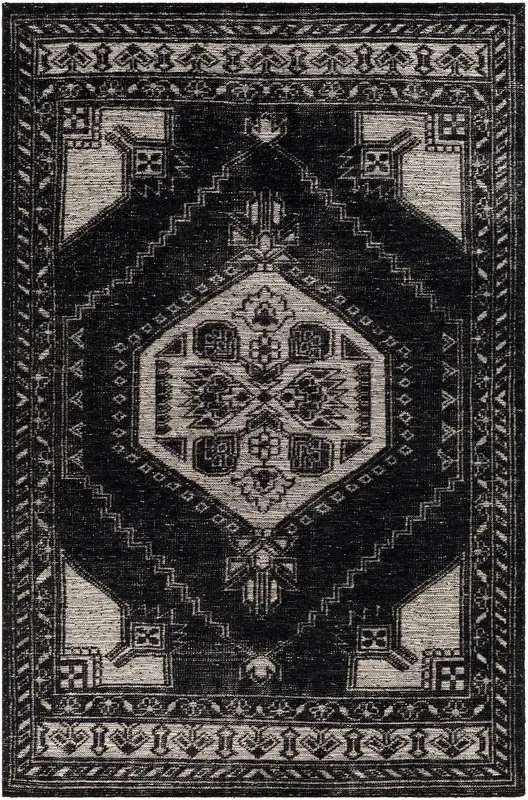 Surya Zahra Zha-2303 Black, Cream Rugs