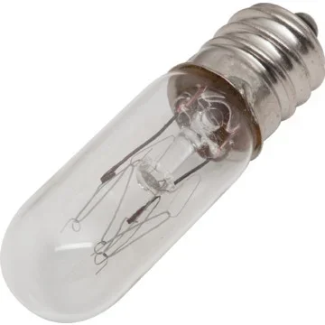 T4 Bulb Value Light 15W Candelabra Base Clear 130V 10pk