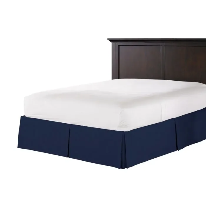 Tailored Bedskirt in Classic Velvet – Navy
