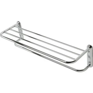 Taymor Polished Chrome Towel Shelf and Bar 24″ Exposed Mount
