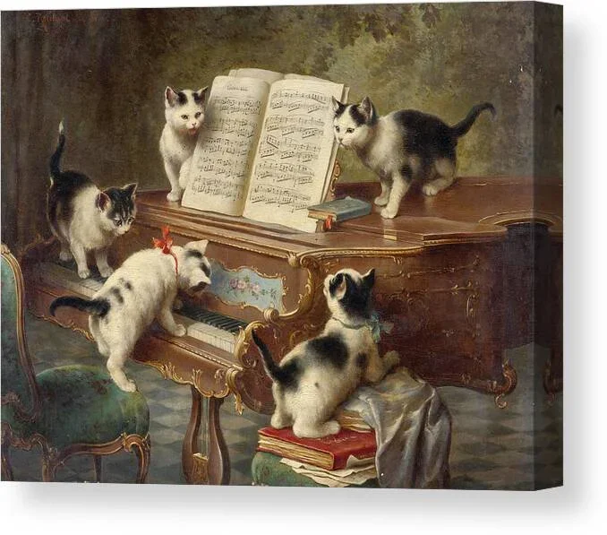 The Kittens’ Recital #2 Canvas Print