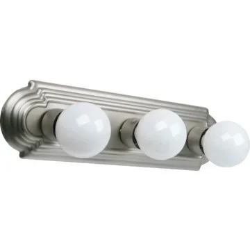 Three-Light Racetrack Fixture Brushed Nickel