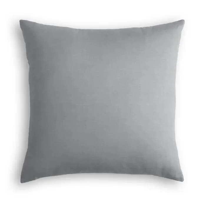 Throw Pillow in Classic Linen – Cement