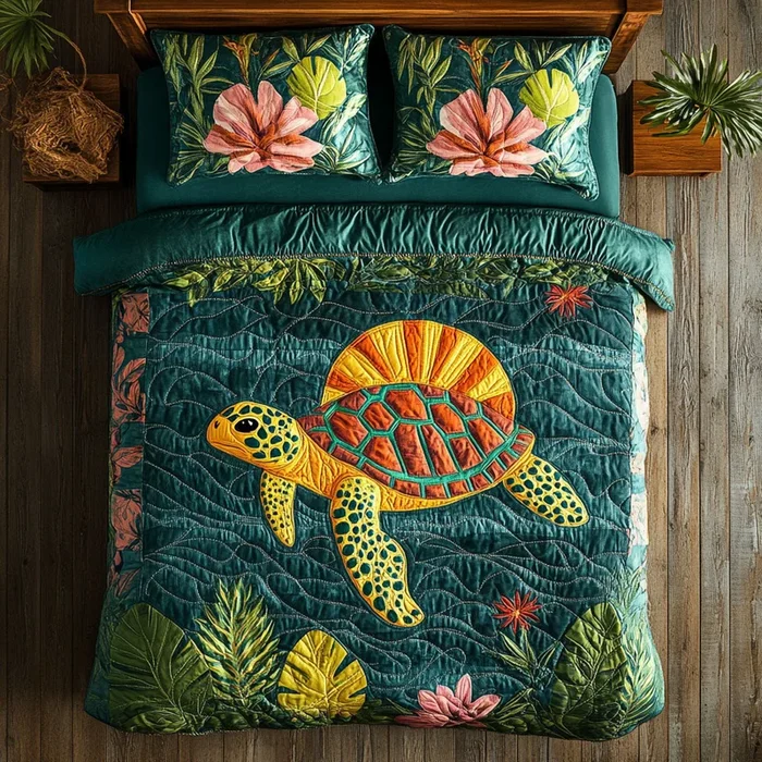 Turtle Serenity WJ1505018CL Duvet Cover Set