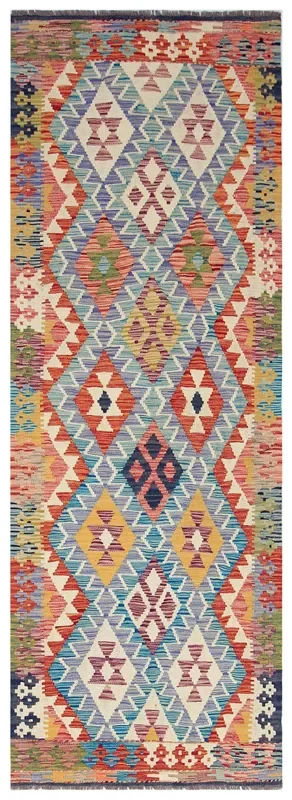 Uzbek Kilim Handwoven Tribal Rug, J80199
