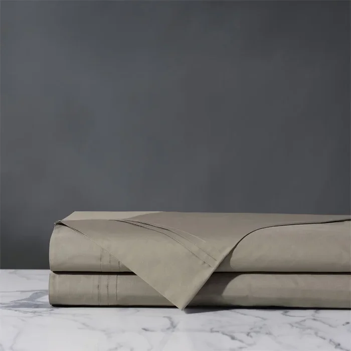VAIL PERCALE FLAT SHEET IN FAWN