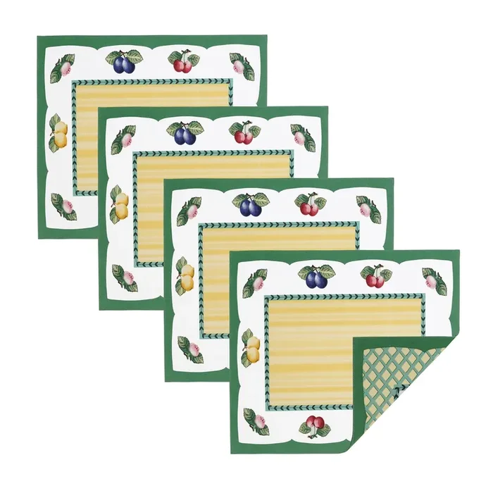 Villeroy & Boch French Garden Stain and Water Resistant Placemats, Set of 4
