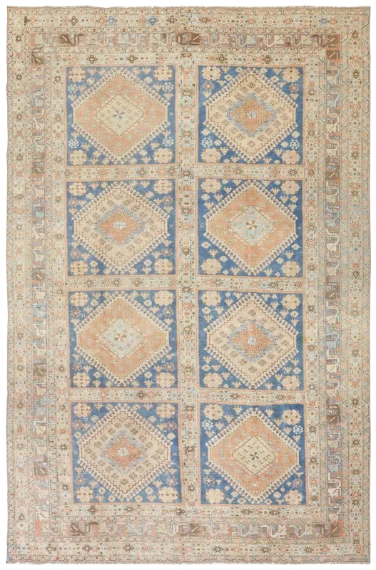 Vintage Abadeh Handwoven Tribal Rug, J73195