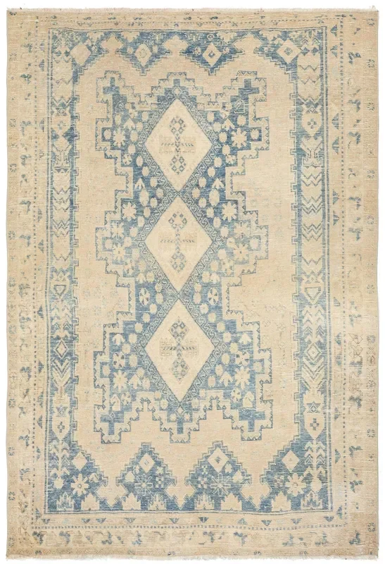Vintage Afshar Handwoven Tribal Rug, J73464