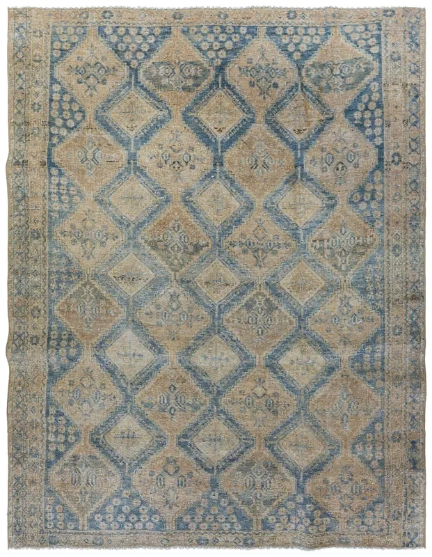 Vintage Afshar Handwoven Tribal Rug, J78017