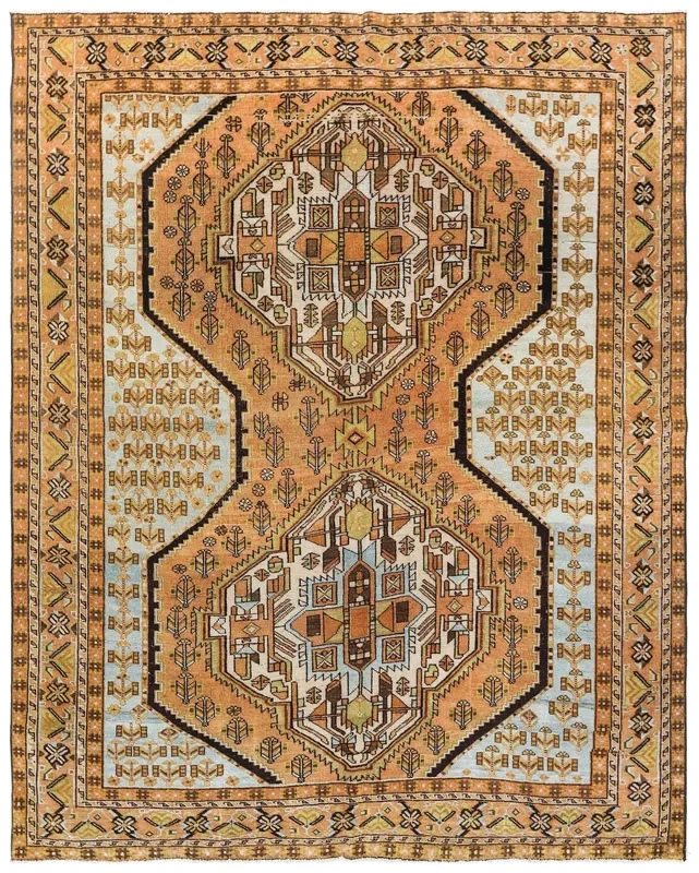 Vintage Afshar Handwoven Tribal Rug, J78023