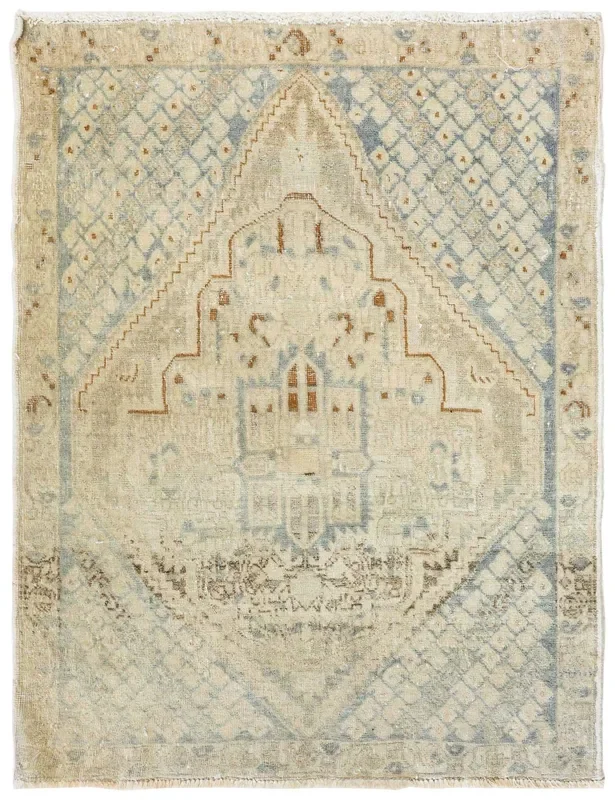 Vintage Afshar Handwoven Tribal Rug, J78921